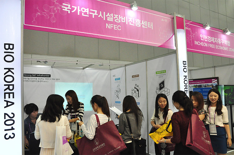 BIO KOREA 2013 전시회 참가
