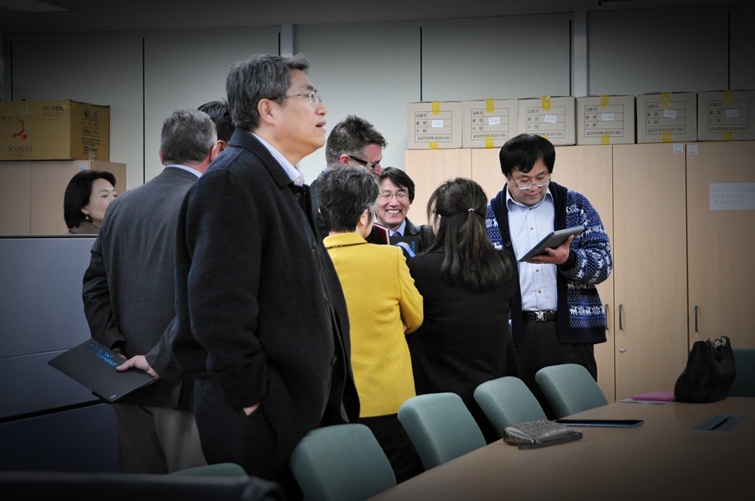 애질런트사 일행 내방